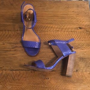 Coach blue heels 7